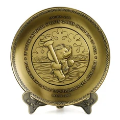 Αντίκες μεταλλικό ανάγλυφο λογότυπο Μεταλλικό αναμνηστικό πιάτο
